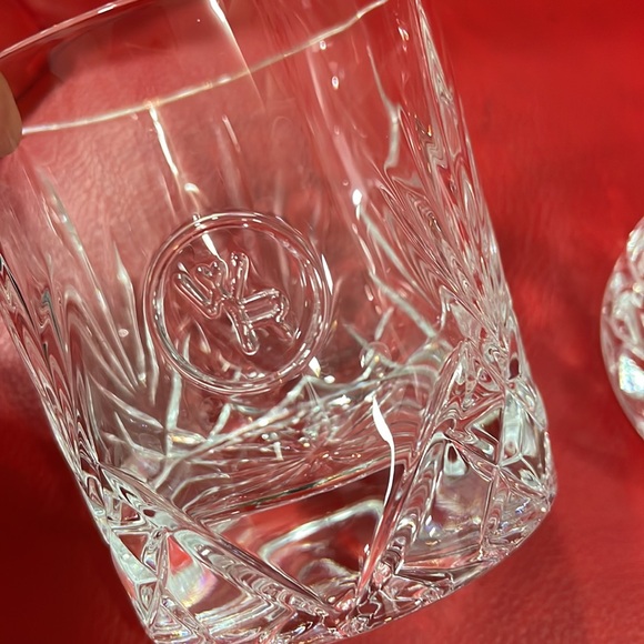 Exquisite GLENCIARN CUT CRYSTAL Set of 2 Whiskey Tumblers Marked WR - Picture 2 of 4